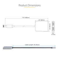 StarTech MST14CD122HD USB-C to 2x HDMI Multi Monitor Splitter Extender Adapter