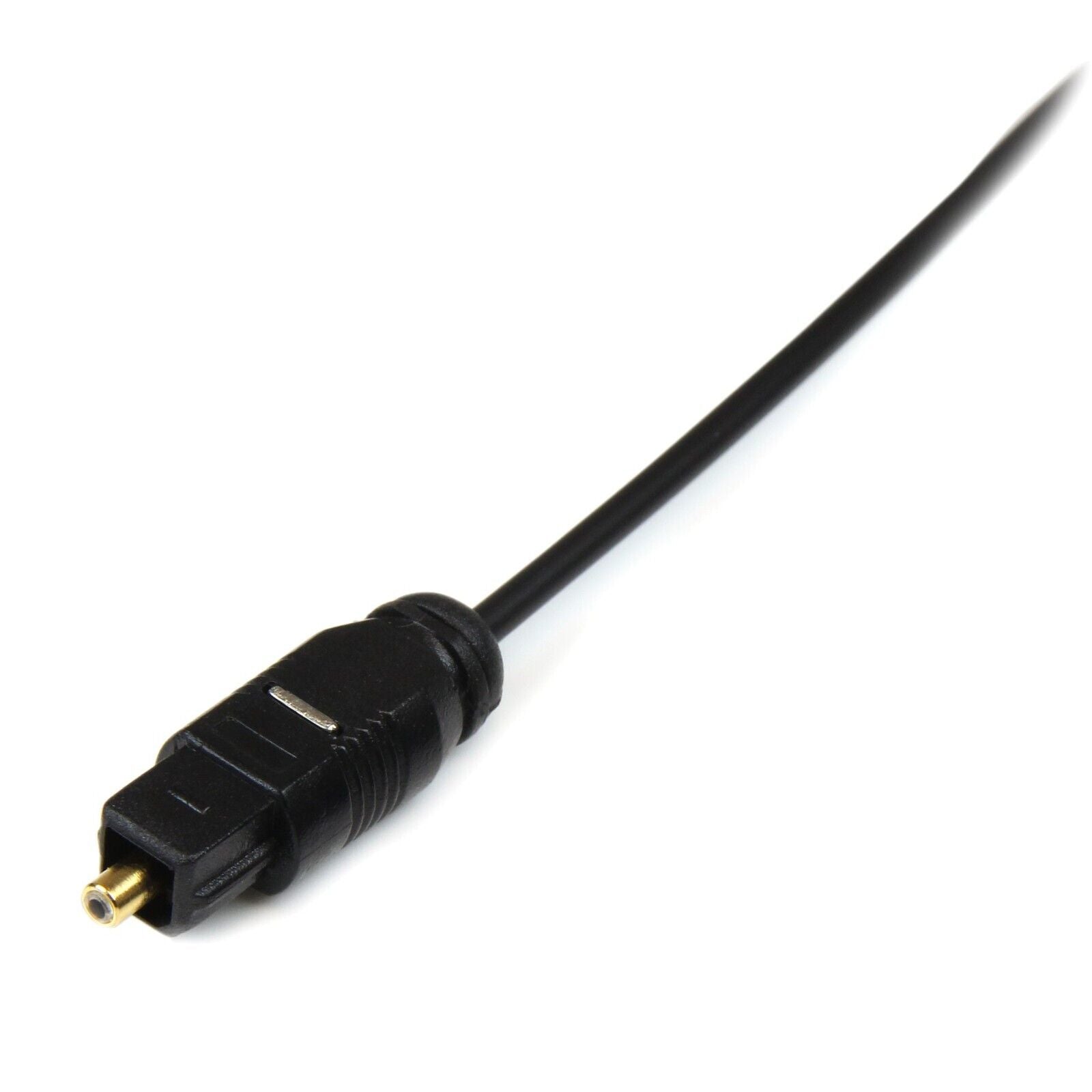 StarTech THINTOS10 10Ft Thin TOSLINK M Digital Fiber Optic Audio Cable Black