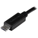 StarTech UUUSBOTG8IN 8" OTG Micro-USB to Micro USB M/M Cord Black Cable