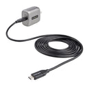 StarTech WCH1C30 USB-C Wall GaN Fast Charger Type C 110V-220V US NA Plug BLK-GRY
