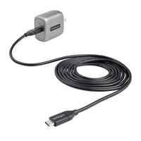 StarTech WCH1C30 USB-C Wall GaN Fast Charger Type C 110V-220V US NA Plug BLK-GRY