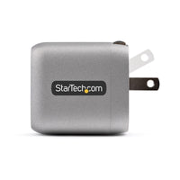 StarTech WCH1C30 USB-C Wall GaN Fast Charger Type C 110V-220V US NA Plug BLK-GRY