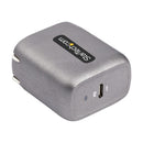 StarTech WCH1C30 USB-C Wall GaN Fast Charger Type C 110V-220V US NA Plug BLK-GRY