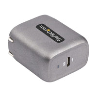 StarTech WCH1C30 USB-C Wall GaN Fast Charger Type C 110V-220V US NA Plug BLK-GRY