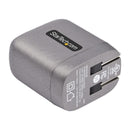 StarTech WCH1C30 USB-C Wall GaN Fast Charger Type C 110V-220V US NA Plug BLK-GRY