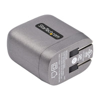 StarTech WCH1C30 USB-C Wall GaN Fast Charger Type C 110V-220V US NA Plug BLK-GRY