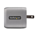 StarTech WCH1C30 USB-C Wall GaN Fast Charger Type C 110V-220V US NA Plug BLK-GRY