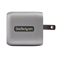StarTech WCH1C30 USB-C Wall GaN Fast Charger Type C 110V-220V US NA Plug BLK-GRY