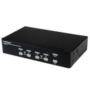 StarTech SV431DVIUA 4 Port DVI USB-A USB-B 3.5mm KVM Switch w Power (No Cables)