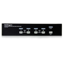 StarTech SV431DVIUA 4 Port DVI USB-A USB-B 3.5mm KVM Switch w Power (No Cables)