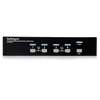 StarTech SV431DVIUA 4 Port DVI USB-A USB-B 3.5mm KVM Switch w Power (No Cables)