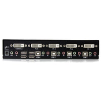 StarTech SV431DVIUA 4 Port DVI USB-A USB-B 3.5mm KVM Switch w Power (No Cables)