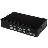 StarTech SV431DUSBU 4 Port VGA 2 USB KVM 1U Rack Switch w Power Adapter