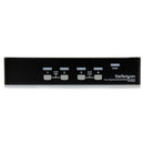 StarTech SV431DUSBU 4 Port VGA 2 USB KVM 1U Rack Switch w Power Adapter