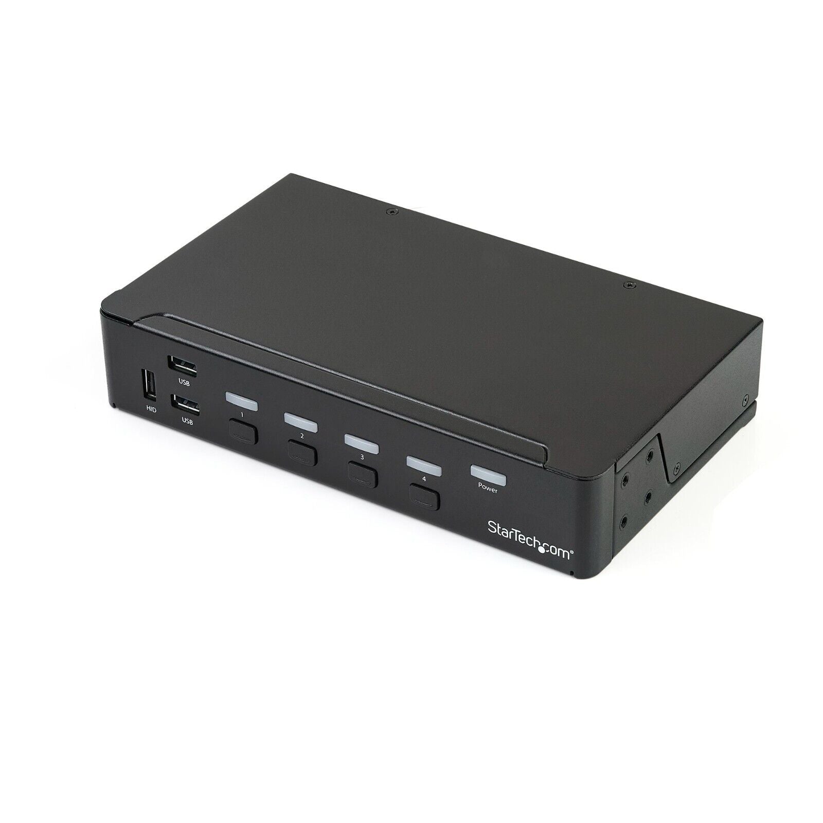 StarTech SV431DPU3A2 4 Port DP KVM Switch USB Audio 1U Mount w Power No Cables