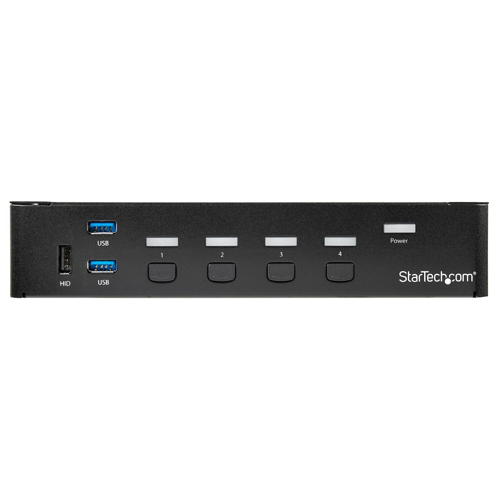 StarTech SV431DPU3A2 4 Port DP KVM Switch USB Audio 1U Mount w Power No Cables