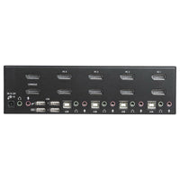 StarTech SV431DPDDUA2 4 Port Dual DisplayPort USB 3.5mm KVM Switch w Power