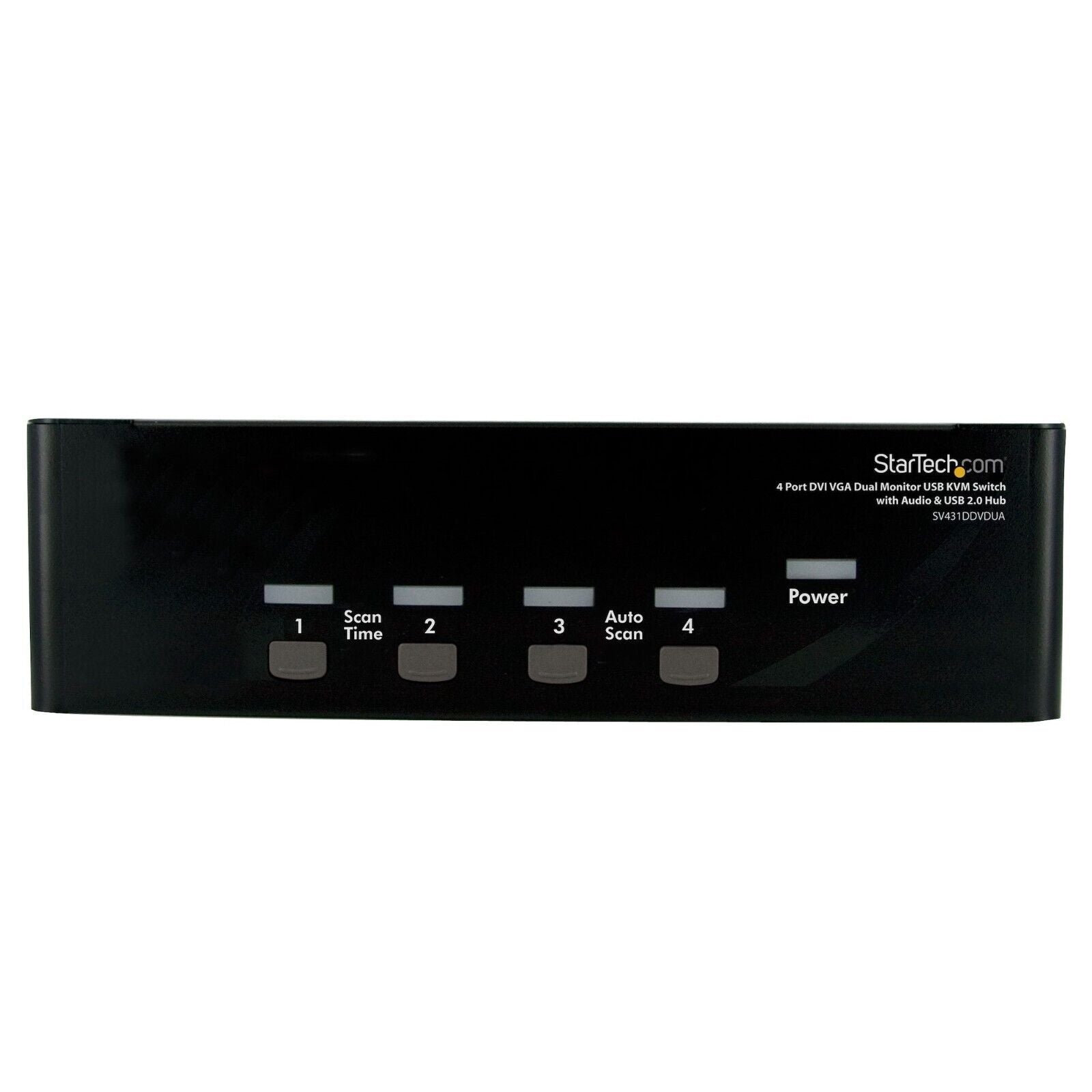 StarTech SV431DDVDUA 4 Port DVI VGA USB Audio KVM Switch w Power Adapter