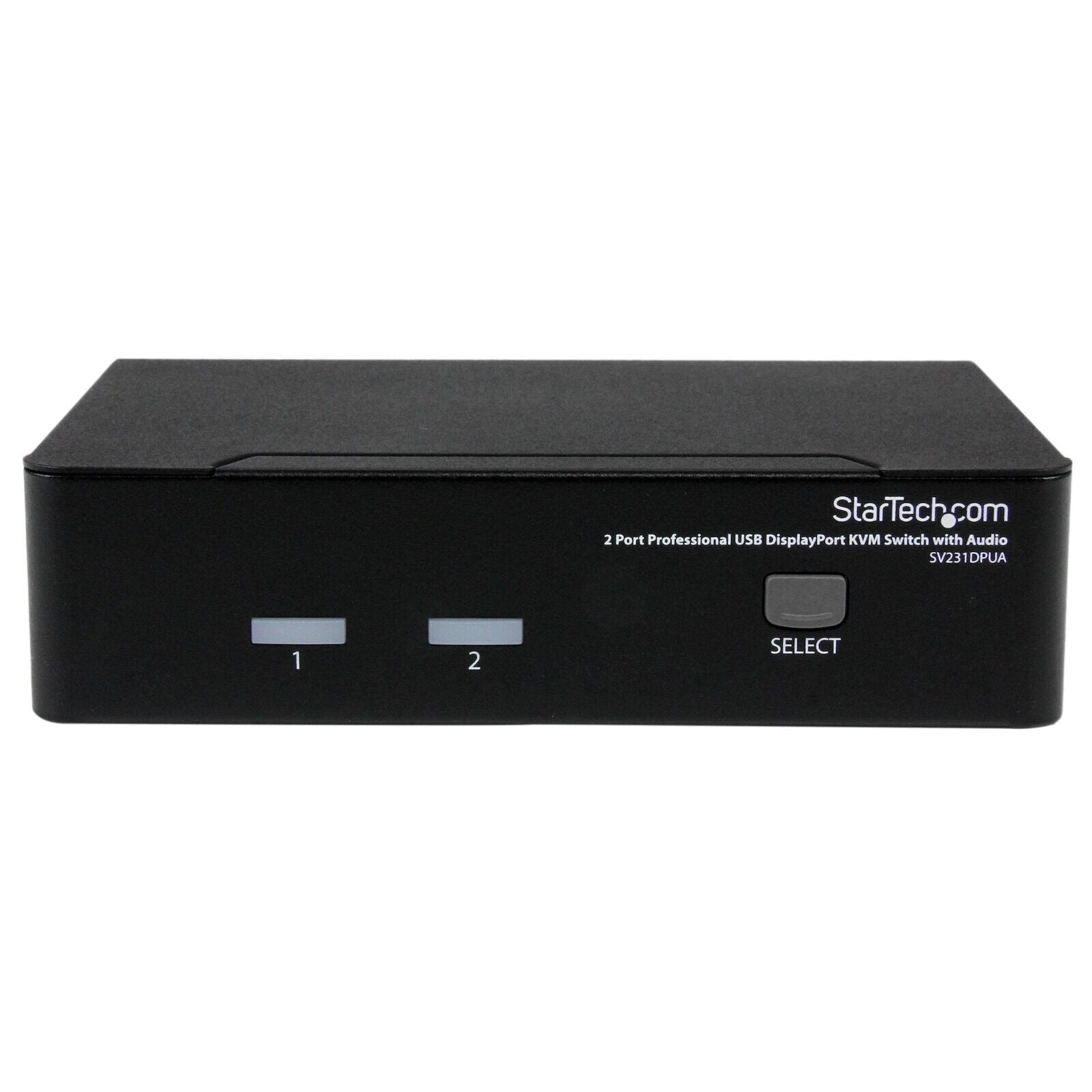 StarTech SV231DPUA 2 Port DP DisplayPort USB KVM Switch Hub Audio w Power Adaptr