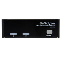 StarTech SV231USB 2 Port Professional VGA USB-A USB-A KVM Switch w Power +Cables