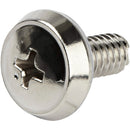 StarTech CABSCRWS1224 50Pk 12-24 Server Rack Screws Nickel Plated TAA