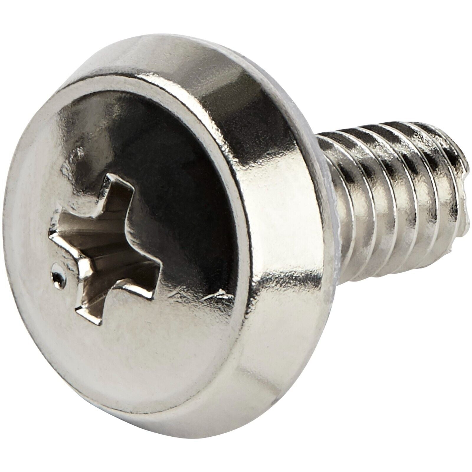 StarTech CABSCRWS1224 50Pk 12-24 Server Rack Screws Nickel Plated TAA