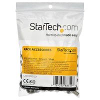 StarTech CABSCRWS1224 50Pk 12-24 Server Rack Screws Nickel Plated TAA