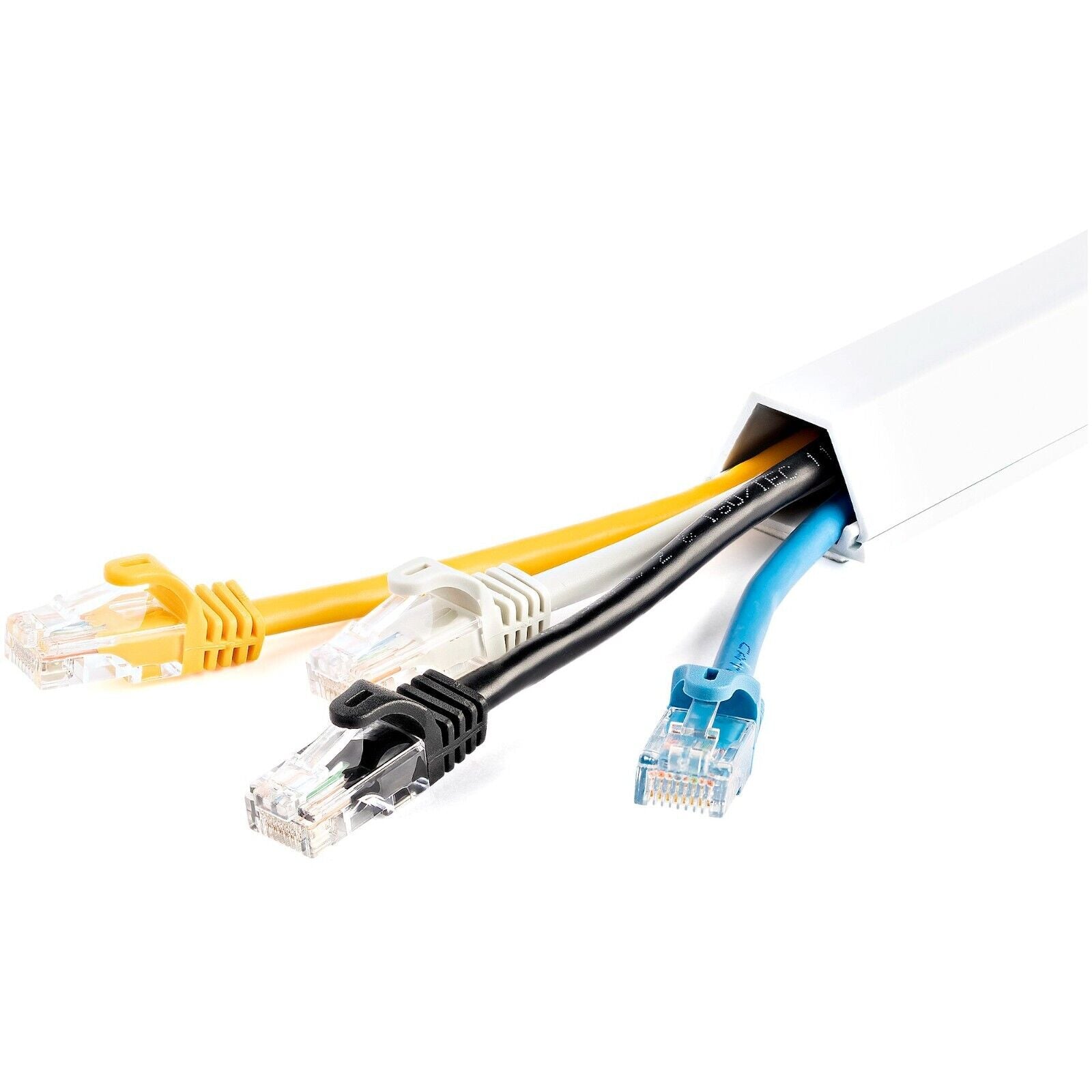 StarTech TC6W2 6Ft 2 Piece Cable Raceway Duct Management Wire Hide White
