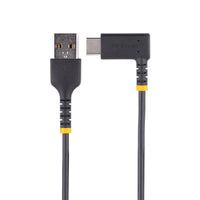 StarTech R2ACR-15C-USB-CABLE 6In USB-A to Angled USB-C Rugged Charging Cable