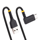 StarTech R2ACR-15C-USB-CABLE 6In USB-A to Angled USB-C Rugged Charging Cable