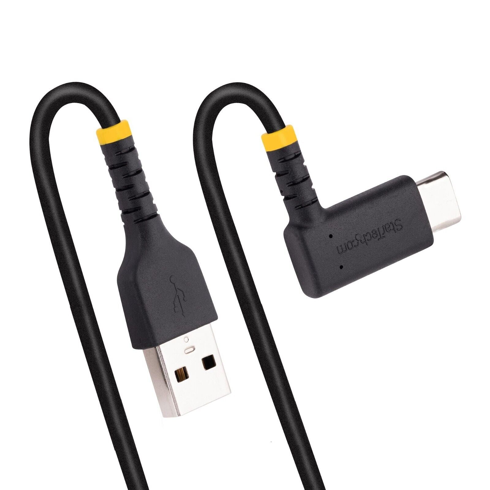 StarTech R2ACR-15C-USB-CABLE 6In USB-A to Angled USB-C Rugged Charging Cable