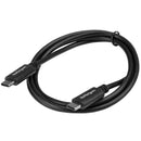 StarTech USB2CC1M 3Ft USB-C to USB-C IF-Certifed Charge Sync Cord Black Cable