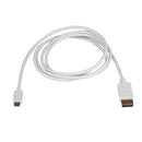 StarTech CDP2DPMM6W 6Ft USB C to DisplayPort 1.2 Adapter Converter White Cable