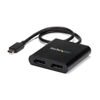 StarTech MSTCDP122DP USB-C to DisplayPort DP 1.2 4K Monitor Adapter Hub Black