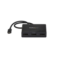 StarTech MSTCDP123DP USB-C to 3 DisplayPort DP 1.2 Monitor MST HUB Adapter Black