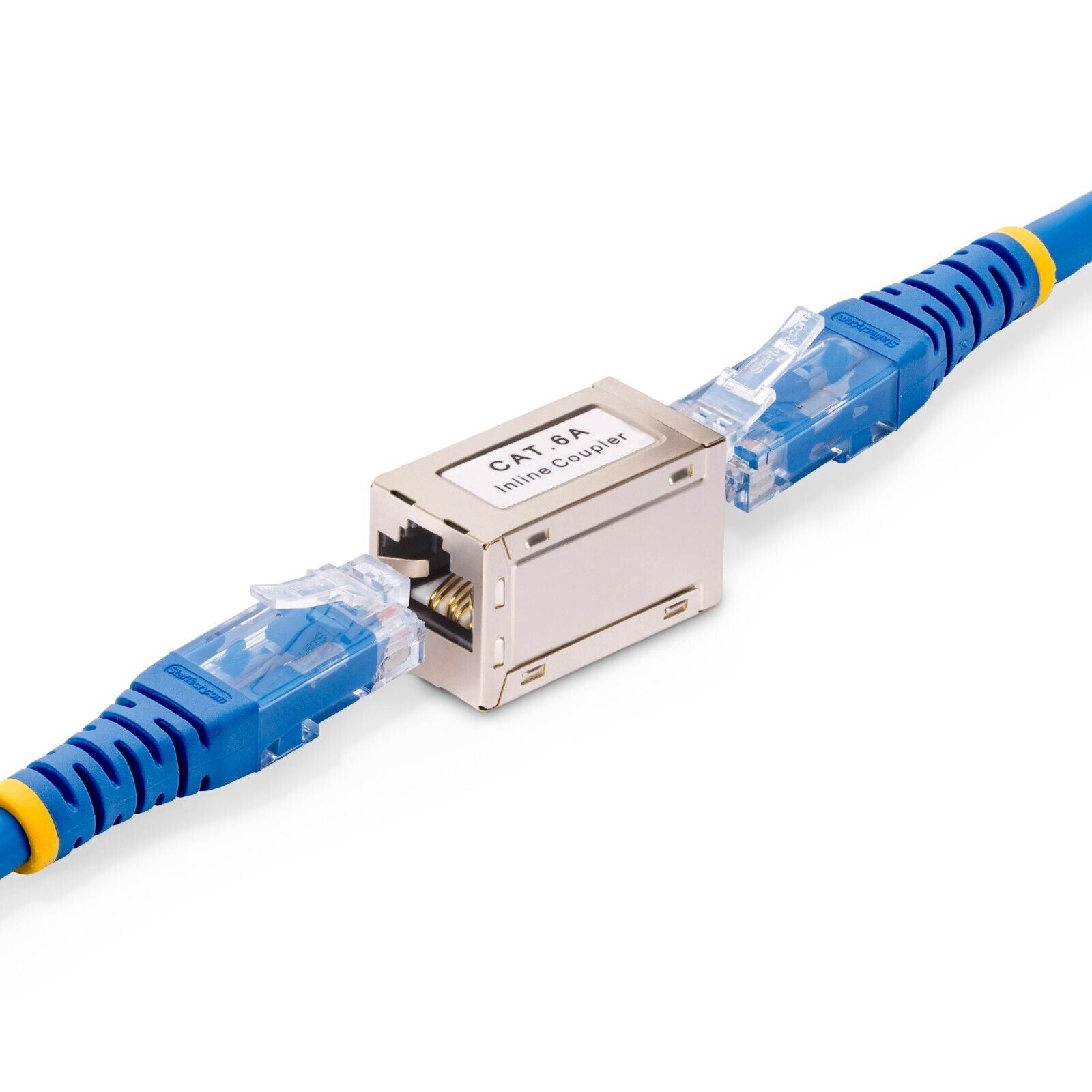 StarTech IN-CAT6A-COUPLER-S1 Shielded RJ45 Coupler CAT6A Ethernet Coupler F/F