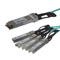 StarTech QSFP4X10GAO7 AOC Breakout Cable for Cisco QSFP-4X10G-AOC7M Trans Module