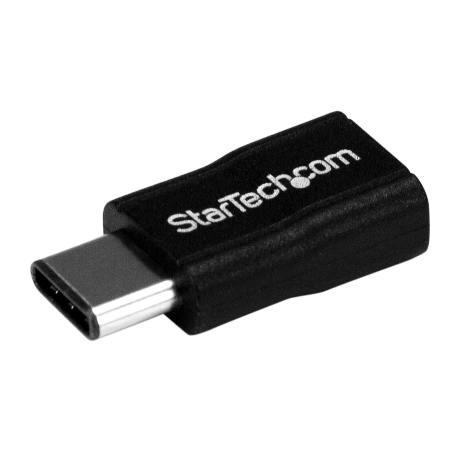 StarTech USB2CUBADP USB-C to Micro-B Adapter M/F Dongle Black