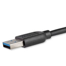 StarTech USB3AUB2MS 6FT Slim Micro USB 3.0 (5Gbps) Cord M/M Black Cable