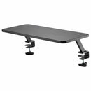 StarTech MNRISERCLMP Clamp On 10"x25" Monitor Riser Desk Elevated Shelf Black