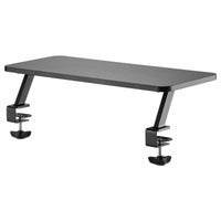 StarTech MNRISERCLMP Clamp On 10"x25" Monitor Riser Desk Elevated Shelf Black