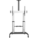 StarTech STNDMTV100 Heavy Duty Mobile TV Roller Adjt Stand Cart for 100" 220lbs