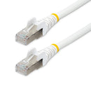 StarTech NLWH-2F-CAT6A-PATCH 2Ft CAT6A LSZH 10G PoE Snagless RJ45 Cable White