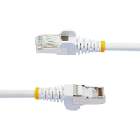 StarTech NLWH-2F-CAT6A-PATCH 2Ft CAT6A LSZH 10G PoE Snagless RJ45 Cable White