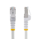 StarTech NLWH-5F-CAT6A-PATCH 5Ft CAT6A LSZH 10G PoE Snagless RJ45 Cable White