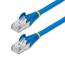 StarTech NLBL-2F-CAT6A-PATCH 2Ft CAT6A LSZH 10G PoE Snagless RJ45 Cable Blue