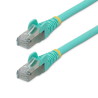 StarTech NLAQ-12F-CAT6A-PATCH 12Ft CAT6A LSZH 10G PoE Snagless RJ45 Cable Aqua