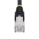 StarTech NLBK-15F-CAT6A-PATCH 15Ft CAT6A LSZH 10G PoE Snagless RJ45 Cable Black