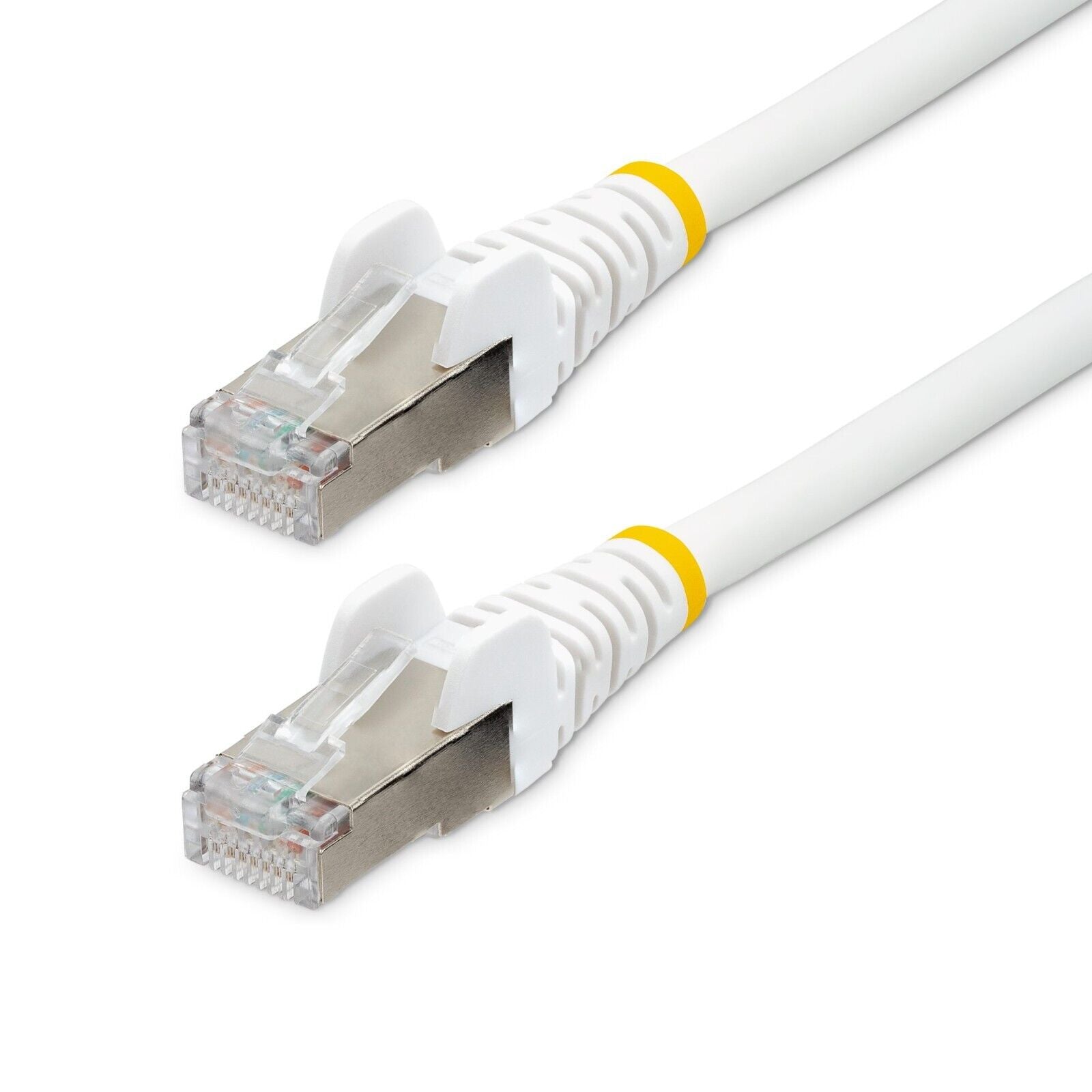 StarTech NLWH-15F-CAT6A-PATCH 15Ft CAT6A LSZH 10G PoE Snagless RJ45 Patch White