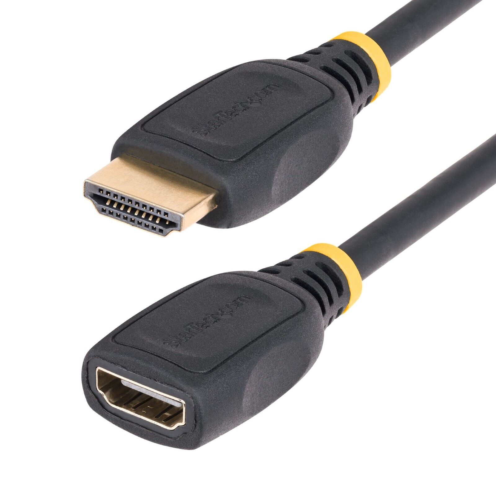 StarTech HD2MF6FL 6.6Ft HDMI 2.0 4K Extension Cable M/F Port Saver Adapter Black